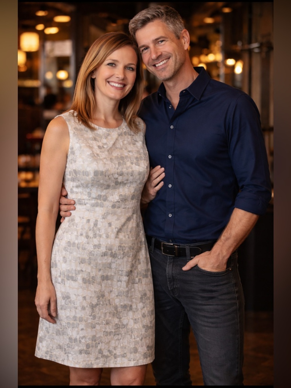 Kate Spade Saturdays Beige Gray Watercolor Sheath Dress 14 Business Cocktail